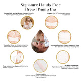 Hands Free Pumping Bra - Soft Pink